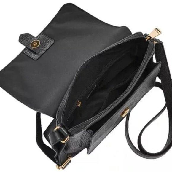 Fossil Kinley Small Fold Over Leather Crossbody Bag - NEW - Picture 3 of 8